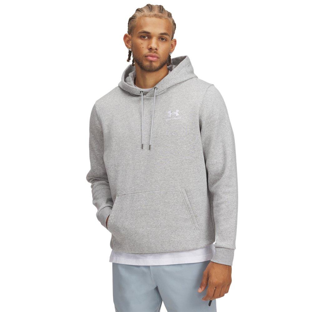 Under Armour Men's Icon Fleece Hoodie - Grey/White - GREY/WHITE